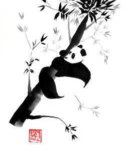 Panda In His Tree 04