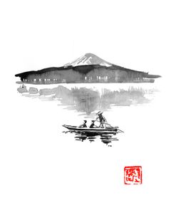 Fuji And Boat