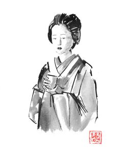 Geisha Drinking