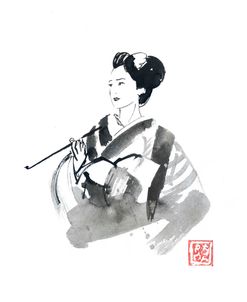 Smoking Geisha