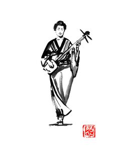 Walking Shamisen