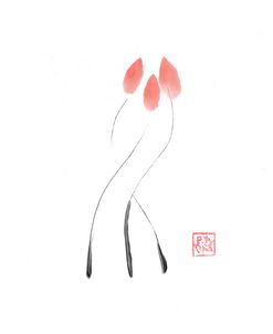 Fleur Rouge Rice Paper