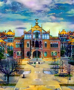 Barcelona Spain Sant Pau Hospital and Palau de la Musica Center