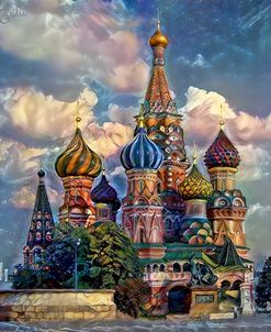 Moscow Russia Cathedral of Vasily the Blessed Saint Basil