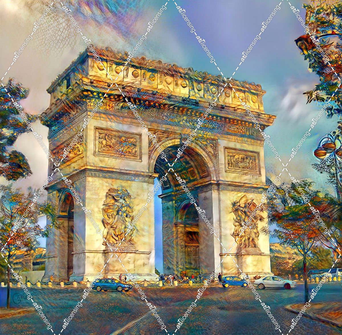 Paris France Arc de Triomphe