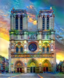 Paris France Notre Dame Cathedral