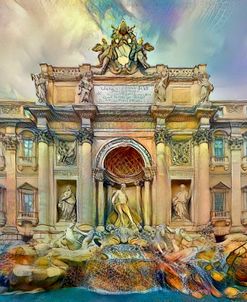 Rome Italy Trevi Fountain