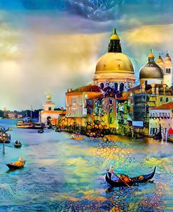 Venice Italy Grand Canal and La Salute