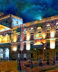 Mexico City Palace of Mines Night