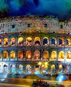 Rome Italy Coliseo Night 2022