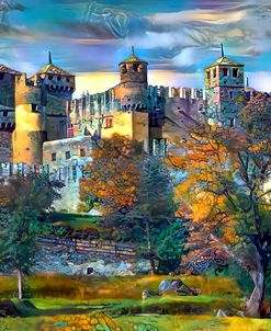 Italy Aosta Valley Fenis Castle