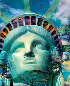 USA New York Statue of Liberty Face
