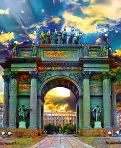 Russia Saint Petersburg Narva Triumphal Arch