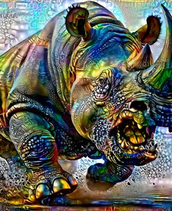 Rhino Attacking