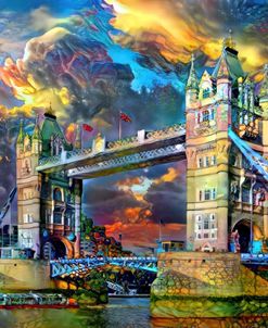 United Kingdom London Bridge At Sunset