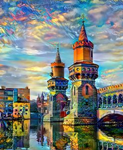 Germany Berlin Oberbaum Bridge Oberbaumbrücke