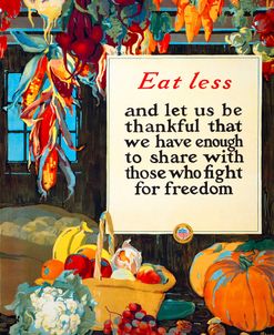 Eat Less, and Let us be Thankful