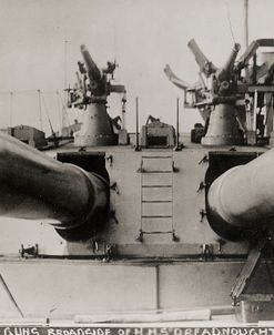 Broadside of HMS Dreadnought