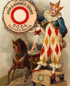 Clown, Horse, Acrobat and Arm & Hammer Brand Soda