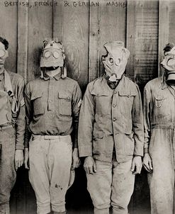 American, British, French & German Gas Masks