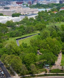 Aerial View of the Vietnam War Memorial, Washington, DC