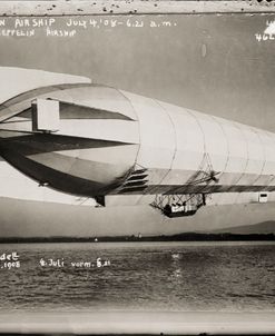 Zeppelin Airship in Flight