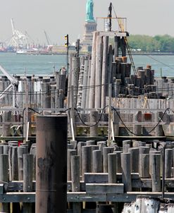 Statue Of Liberty Vertical With Pylons