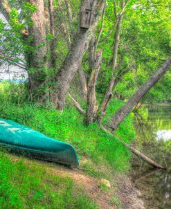 Streamside Green Canoe