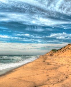 Footprints On Cape Cod Shore