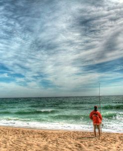 Solitary Surf Fisherman