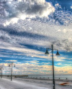 White Street Pier And Sky