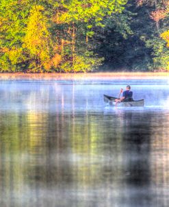 Canoe on the Lake Vertical