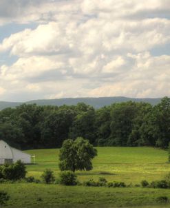 White Barn and Mountain.