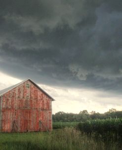 Storm Clouds and Barn