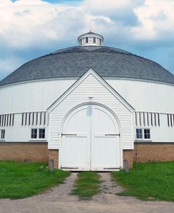 Round White Barn