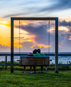 Couple Watching Sunrise