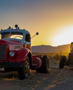Old Trucks At Sunrise