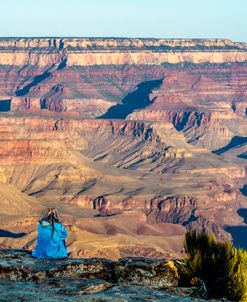 Girl On Grand Canyon Rim