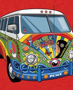 Sixties VW Hippy Van