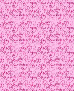 Pink Happy Birthday_Repeat Pattern