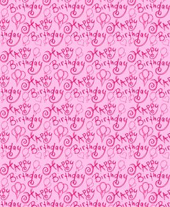 Pink Happy Birthday_Repeat Pattern