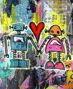 Graffiti Pop Robot Love