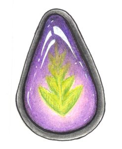 Encapsulated Leaf Gem