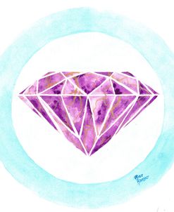 Purple Diamond Outline