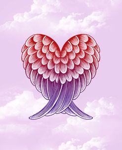 Heart Wings_Pink Sky
