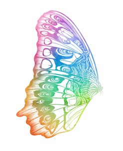 Butterfly Wing Watercolor