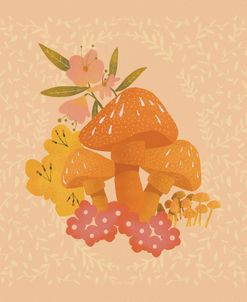 Vintage Mushroom in Cream