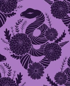 Haunted Cottagecore Snakes Purple