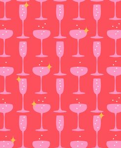 Midcentury Modern Champagne Toast