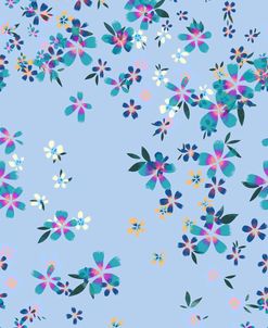 Collage Florals Spring Into Spring Repeat Pattern